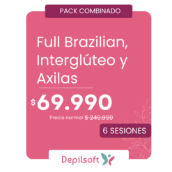 Full Brazilian + Interglúteo + Axilas | Depilación Láser